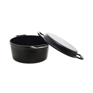 ESTIA ΚΑΤΣΑΡΟΛΑ IRON 2 ΣΕ 1 ΜΑΝΤΕΜΕΝΙΑ  25cm ΜΕ ΚΑΠΑΚΙ-ΤΗΓΑΝΙ