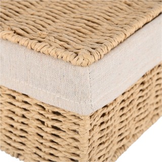 ESTIA ΚΟΥΤΙ ΑΠΟΘΗΚΕΥΣΗΣ & ΟΡΓΑΝΩΣΗΣ BOTANICA 28x20x10cm ΜΕ ΕΣΩΤΕΡΙΚΗ ΕΠΕΝΔΥΣΗ & ΚΑΠΑΚΙ