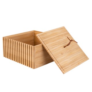 ESTIA ΚΟΥΤΙ ΑΠΟΘΗΚΕΥΣΗΣ ΚΑΙ ΟΡΓΑΝΩΣΗΣ BAMBOO ESSENTIALS 15x15x7cm