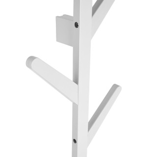 ESTIA ΚΡΕΜΑΣΤΡΑ ΤΟΙΧΟΥ BAMBOO ΚΑΘΕΤΗ 6 ΘΕΣΕΩΝ ΜΕ ΠΛΑΚΕ ΓΑΝΤΖΟΥΣ ΛΕΥΚΗ