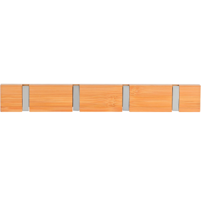 ESTIA ΚΡΕΜΑΣΤΡΑ ΤΟΙΧΟΥ ΞΥΛΙΝΗ 40x5.5x1.8cm 4 ΘΕΣΕΩΝ ΜΕ ΑΝΑΔΙΠΛΟΥΜΕΝΟΥΣ ΓΑΝΤΖΟΥΣ