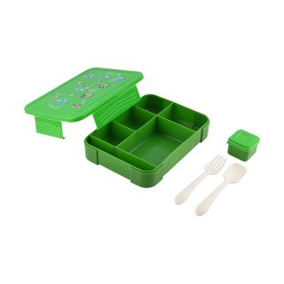 ESTIA ΠΑΙΔΙΚΟ ΦΑΓΗΤΟΔΟΧΕΙΟ SAVE THE AEGEAN 1330ml ΜΕ 5 ΘΗΚΕΣ JUNGLE KICK