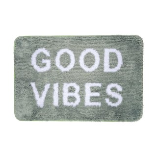 ESTIA ΤΑΠΕΤΟ ΜΠΑΝΙΟΥ GOOD VIBES 40x60cm 100% ΜΙΚΡΟΪΝΕΣ ΜΕΝΤΑ