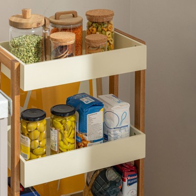 ESTIA ΤΡΟΛΕΪ ΑΠΟΘΗΚΕΥΣΗΣ ALLURE 4 ΕΠΙΠΕΔΩΝ IVORY