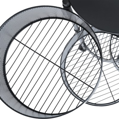 ESTIA ΤΡΟΛΕΪ ΑΠΟΘΗΚΕΥΣΗΣ ΜΕΤΑΛΛΙΚΟ ΜΕ 5 ΣΥΡΤΑΡΙΑ ΜΑΥΡΟ