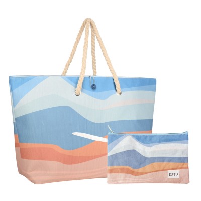 ESTIA ΤΣΑΝΤΑ ΘΑΛΑΣΣΗΣ SERENE SHORES 63x20x36cm ΜΕ ΤΣΑΝΤΑΚΙ