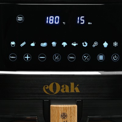 ESTIA ΦΡΙΤΕΖΑ ΑΕΡΟΣ OAK 1650w 7.2lt ME ΨΗΦΙΑΚΗ ΟΘΟΝΗ & 11 ΠΡΟΓΡΑΜΜΑΤΑ ΜΑΓΕΙΡΕΜΑΤΟΣ