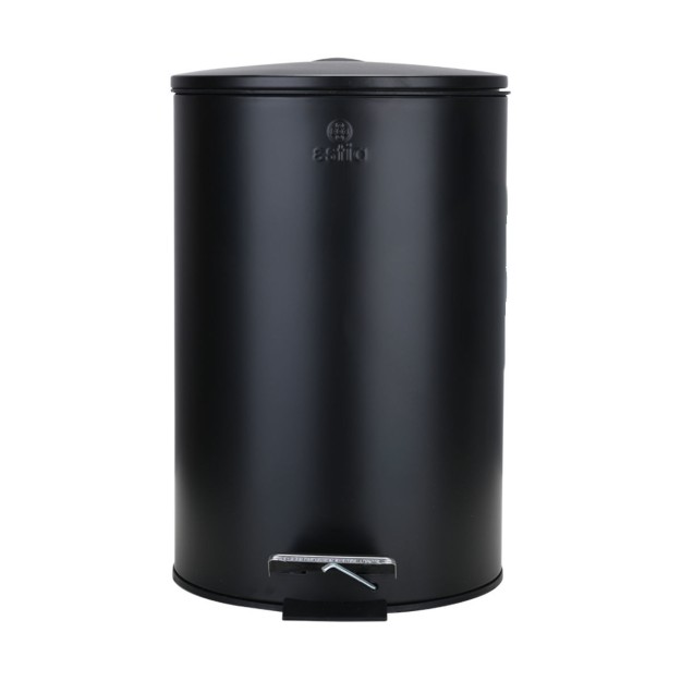 ESTIA ΧΑΡΤΟΔΟΧΕΙΟ ΜΠΑΝΙΟΥ CLASSIC SOFT CLOSE 12lt ΜΑΤ ΜΑΥΡΟ