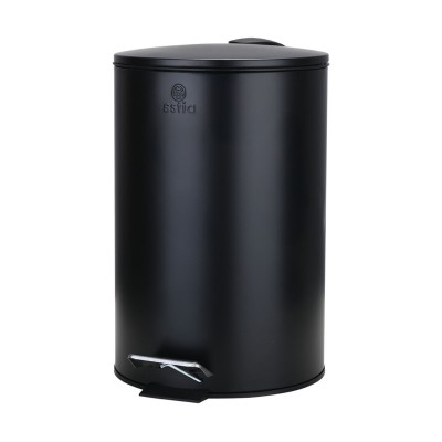 ESTIA ΧΑΡΤΟΔΟΧΕΙΟ ΜΠΑΝΙΟΥ CLASSIC SOFT CLOSE 12lt ΜΑΤ ΜΑΥΡΟ