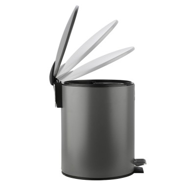 ESTIA ΧΑΡΤΟΔΟΧΕΙΟ ΜΠΑΝΙΟΥ CLASSIC SOFT CLOSE 5lt ΜΑΤ ΓΚΡΙ