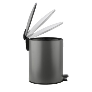 ESTIA ΧΑΡΤΟΔΟΧΕΙΟ ΜΠΑΝΙΟΥ CLASSIC SOFT CLOSE 5lt ΜΑΤ ΓΚΡΙ