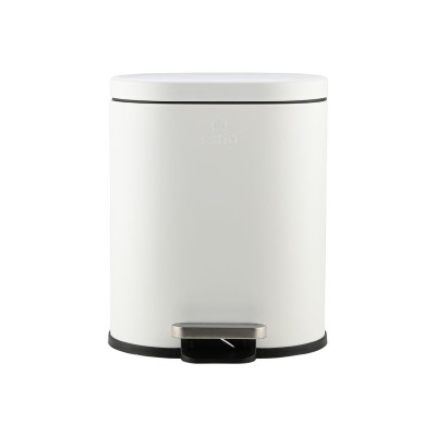 ESTIA ΧΑΡΤΟΔΟΧΕΙΟ ΜΠΑΝΙΟΥ OVOID SOFT CLOSE 6lt ΛΕΥΚΟ