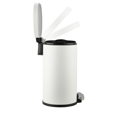 ESTIA ΧΑΡΤΟΔΟΧΕΙΟ ΜΠΑΝΙΟΥ OVOID SOFT CLOSE 6lt ΛΕΥΚΟ