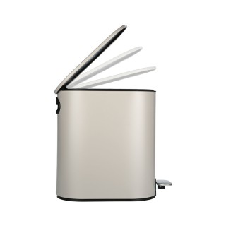 ESTIA ΧΑΡΤΟΔΟΧΕΙΟ ΜΠΑΝΙΟΥ SLIM SOFT CLOSE 5lt ΜΑΤ TAUPE