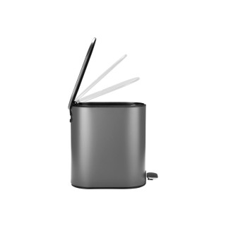 ESTIA ΧΑΡΤΟΔΟΧΕΙΟ ΜΠΑΝΙΟΥ SLIM SOFT CLOSE 5lt ΜΑΤ ΓΚΡΙ