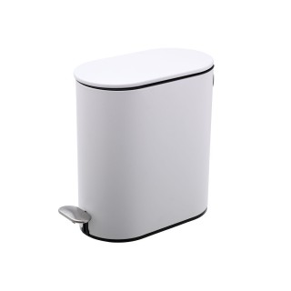 ESTIA ΧΑΡΤΟΔΟΧΕΙΟ ΜΠΑΝΙΟΥ SLIM SOFT CLOSE 5lt ΜΑΤ ΛΕΥΚΟ