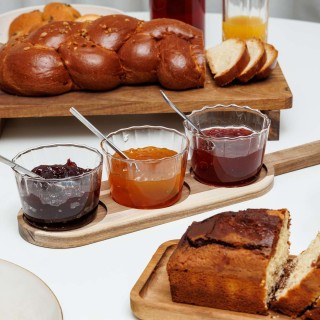 ESTIA ΓΥΑΛΙΝΑ ΜΠΩΛ ΣΕΡΒΙΡΙΣΜΑΤΟΣ ALLURE ΜΕ ΒΑΣΗ 4 ΤΕΜ 42.2x10x6.7cm