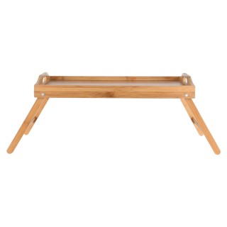 ESTIA ΔΙΣΚΟΣ ΣΕΡΒΙΡΙΣΜΑΤΟΣ BAMBOO ESSENTIALS 50x30x21cm ΜΕ ΑΝΑΔΙΠΛΟΥΜΕΝΑ ΠΟΔΙΑ
