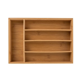 ESTIA ΘΗΚΗ ΣΥΡΤΑΡΙΟΥ ΓΙΑ ΜΑΧΑΙΡΟΠΙΡΟΥΝΑ BAMBOO ESSENTIALS 5 ΘΕΣΕΩΝ 33x23x4.5cm