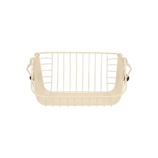 ESTIA ΚΑΛΑΘΙ ΟΡΓΑΝΩΣΗΣ ALLURE ΜΕΤΑΛΛΙΚΟ 26.5x29.5x16cm ΣΤΟΙΒΑΖΟΜΕΝΟ IVORY