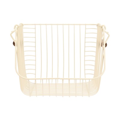 ESTIA ΚΑΛΑΘΙ ΟΡΓΑΝΩΣΗΣ ALLURE ΜΕΤΑΛΛΙΚΟ 26.5x29.5x21.5cm ΣΤΟΙΒΑΖΟΜΕΝΟ IVORY