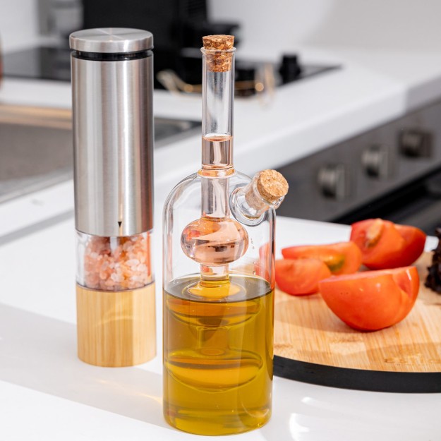 ESTIA ΜΠΟΥΚΑΛΙ ΓΙΑ ΛΑΔΙ & ΞΥΔΙ ΓΥΑΛΙΝΟ 350ml 2 ΣΕ 1