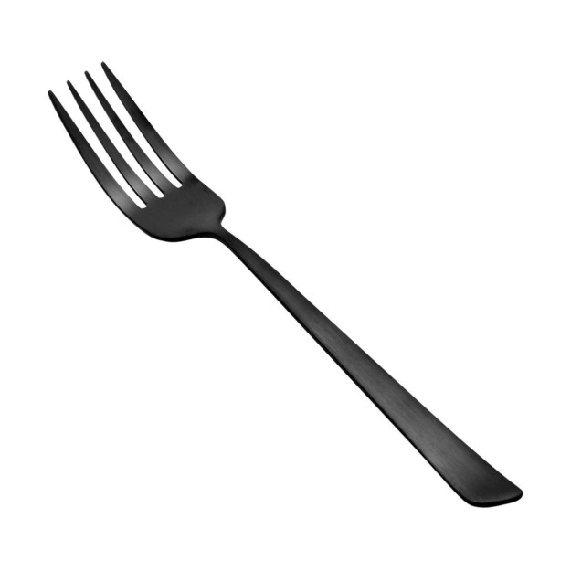 ESTIA ΠΙΡΟΥΝΙ ΦΑΓΗΤΟΥ EDGE BLACK ΑΝΟΞΕΙΔΩΤΟ ΑΤΣΑΛΙ 18/0 ΜΑΥΡΟ MAT