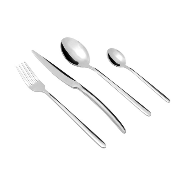 ESTIA ΣΕΤ ΜΑΧΑΙΡΟΠΙΡΟΥΝΑ CONTOUR ΑΝΟΞΕΙΔΩΤΟ ΑΤΣΑΛΙ 18/0 24 ΤΕΜ.