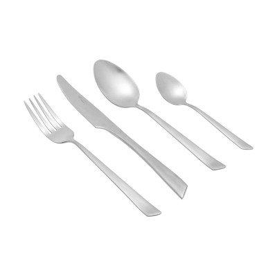 ESTIA ΣΕΤ ΜΑΧΑΙΡΟΠΙΡΟΥΝΑ EDGE SILVER ΑΝΟΞΕΙΔΩΤΟ ΑΤΣΑΛΙ 18/0 MAT 24 ΤΕΜ.