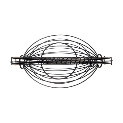 ESTIA ΦΡΟΥΤΙΕΡΑ 2 ΘΕΣΕΩΝ METAL BLACK ΜΕΤΑΛΛΙΚΗ 37χ20x42cm ΜΑΥΡΗ