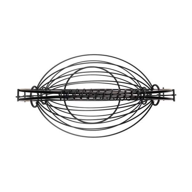 ESTIA ΦΡΟΥΤΙΕΡΑ 2 ΘΕΣΕΩΝ METAL BLACK ΜΕΤΑΛΛΙΚΗ 37χ20x42cm ΜΑΥΡΗ