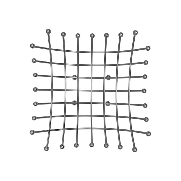 ESTIA ΦΡΟΥΤΙΕΡΑ ELEGANT NICKEL BLACK ΑΠΟ ΚΡΑΜΑ ΨΕΥΔΑΡΓΥΡΟΥ