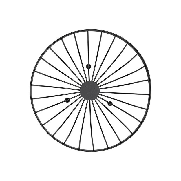 ESTIA ΦΡΟΥΤΙΕΡΑ ΜΕΤΑΛΛΙΚΗ 25x13cm ΜΑΥΡΗ