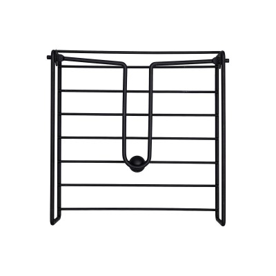 ESTIA ΧΑΡΤΟΠΕΤΣΕΤΟΘΗΚΗ ΤΕΤΡΑΓΩΝΗ METAL BLACK ΜΕΤΑΛΛΙΚΗ