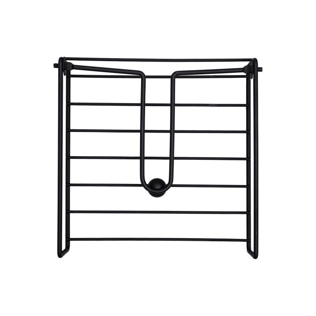 ESTIA ΧΑΡΤΟΠΕΤΣΕΤΟΘΗΚΗ ΤΕΤΡΑΓΩΝΗ METAL BLACK ΜΕΤΑΛΛΙΚΗ