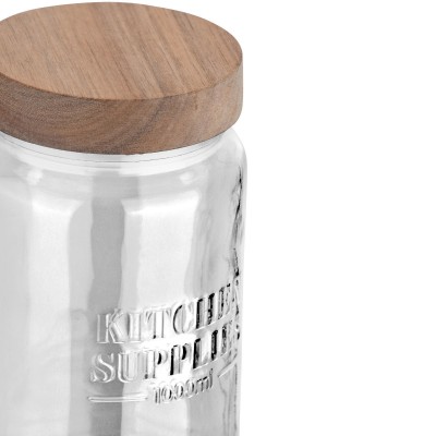 Estia ESTIA ΔΟΧΕΙΟ ΑΠΟΘΗΚΕΥΣΗΣ ALLURE ΓΥΑΛΙΝΟ 1000ml 10x10x18cm