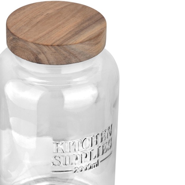 Estia ESTIA ΔΟΧΕΙΟ ΑΠΟΘΗΚΕΥΣΗΣ ALLURE ΓΥΑΛΙΝΟ 2000ml 12x12x21.6cm