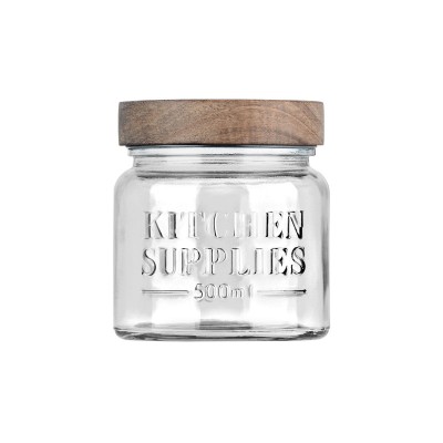 Estia ESTIA ΔΟΧΕΙΟ ΑΠΟΘΗΚΕΥΣΗΣ ALLURE ΓΥΑΛΙΝΟ 500ml 10x10x11cm