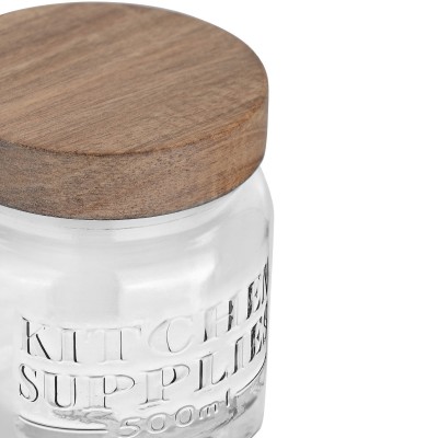 Estia ESTIA ΔΟΧΕΙΟ ΑΠΟΘΗΚΕΥΣΗΣ ALLURE ΓΥΑΛΙΝΟ 500ml 10x10x11cm