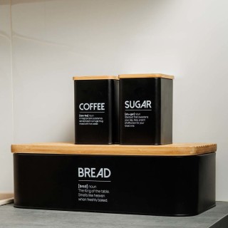 Estia ESTIA ΨΩΜΙΕΡΑ BAMBOO ESSENTIALS ΜΕΤΑΛΛΙΚΗ 42x23x13cm ΜΑΥΡΗ