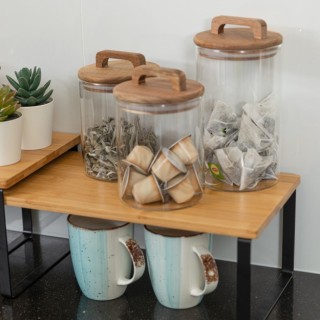 Estia ESTIA ΔΟΧΕΙΟ ΑΠΟΘΗΚΕΥΣΗΣ ALLURE ΓΥΑΛΙΝΟ 1000ml 10x10x19cm