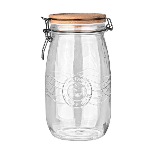 Estia ESTIA ΔΟΧΕΙΟ ΑΠΟΘΗΚΕΥΣΗΣ ALLURE ΓΥΑΛΙΝΟ 1500ml ΜΕ ΚΛΙΠ ΚΑΠΑΚΙ