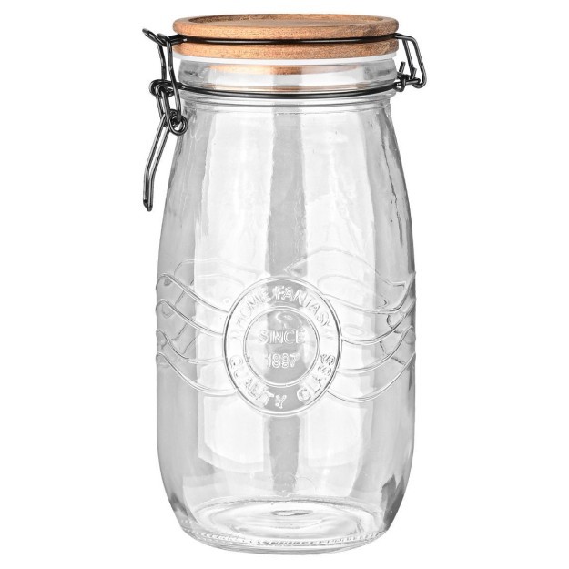 Estia ESTIA ΔΟΧΕΙΟ ΑΠΟΘΗΚΕΥΣΗΣ ALLURE ΓΥΑΛΙΝΟ 2000ml ΜΕ ΚΛΙΠ ΚΑΠΑΚΙ