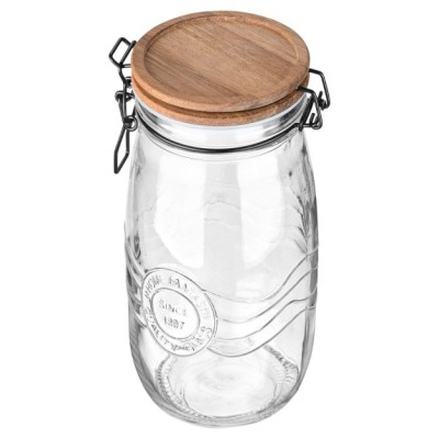 Estia ESTIA ΔΟΧΕΙΟ ΑΠΟΘΗΚΕΥΣΗΣ ALLURE ΓΥΑΛΙΝΟ 2000ml ΜΕ ΚΛΙΠ ΚΑΠΑΚΙ