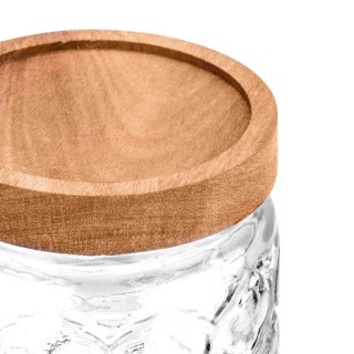 Estia ESTIA ΔΟΧΕΙΟ ΑΠΟΘΗΚΕΥΣΗΣ ALLURE ΓΥΑΛΙΝΟ 500ml 11x10cm ΑΝΑΓΛΥΦΟ