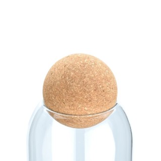 Estia ESTIA ΔΟΧΕΙΟ ΑΠΟΘΗΚΕΥΣΗΣ ΓΥΑΛΙΝΟ 450ml ΜΕ ΚΑΠΑΚΙ ΦΕΛΛΟΥ