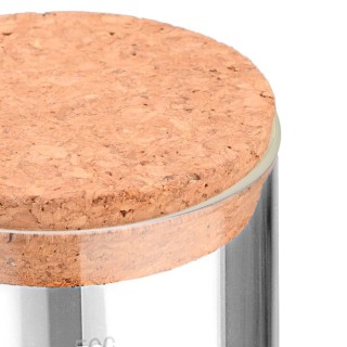 Estia ESTIA ΔΟΧΕΙΟ ΑΠΟΘΗΚΕΥΣΗΣ ΓΥΑΛΙΝΟ 500ml ΜΕ ΚΑΠΑΚΙ ΦΕΛΛΟΥ