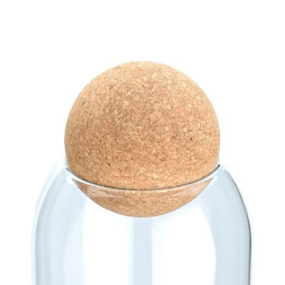 Estia ESTIA ΔΟΧΕΙΟ ΑΠΟΘΗΚΕΥΣΗΣ ΓΥΑΛΙΝΟ 950ml ΜΕ ΚΑΠΑΚΙ ΦΕΛΛΟΥ