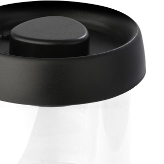 Estia ESTIA ΔΟΧΕΙΟ ΑΠΟΘΗΚΕΥΣΗΣ ΚΕΝΟΥ ΑΕΡΟΣ ΓΥΑΛΙΝΟ 450ml ΜΕ ΚΑΠΑΚΙ ΜΑΥΡΟ