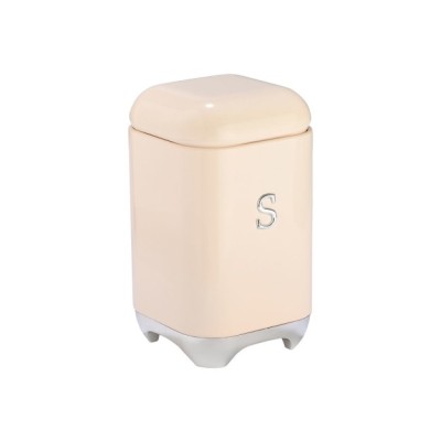 Estia ESTIA ΔΟΧΕΙΟ ΓΙΑ ΖΑΧΑΡΗ EPOQUE ΜΕΤΑΛΛΙΚΟ 11x18.8cm ΚΡΕΜ